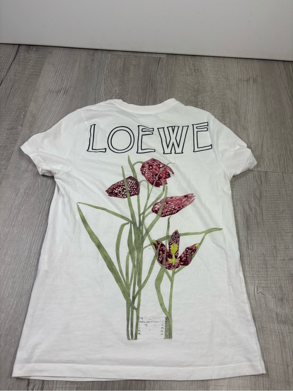 Loewe Botanical Crew Neck Sleeve
Shirt White Size XS